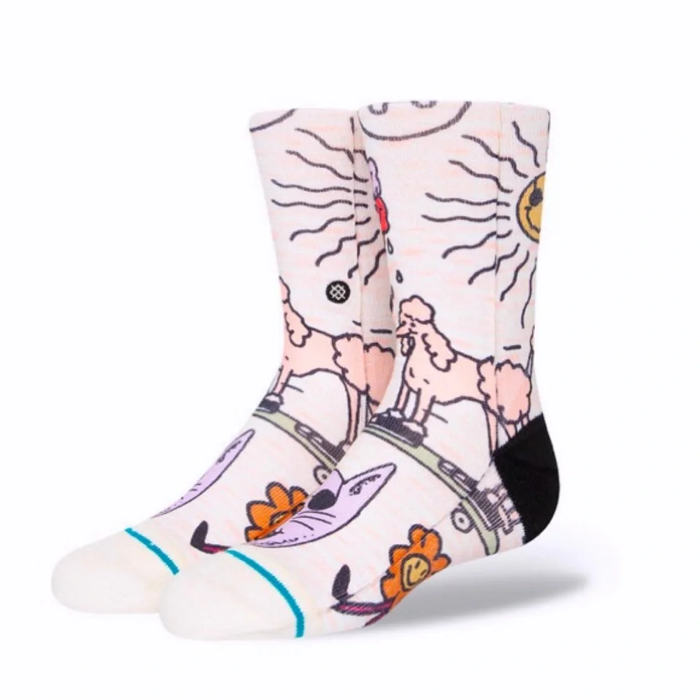 NWT Stance ON MY MIND KIDS POLY CREW SOCKS |Size Large